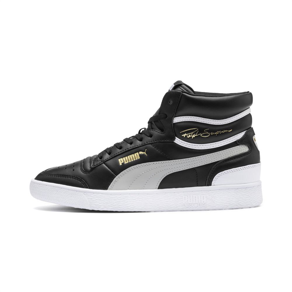 Puma Ralph Sampson Mid Cut Férfi Kosárlabda Cipő - Szürke Lila ( Hungary - ELVHD9738 )